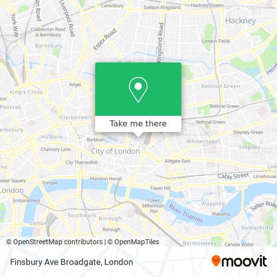 Finsbury Ave Broadgate map