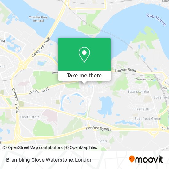Brambling Close Waterstone map