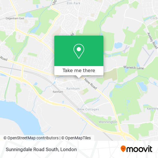 Sunningdale Road South map