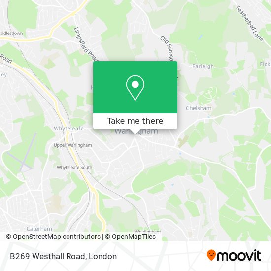 B269 Westhall Road map