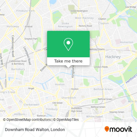 Downham Road Walton map