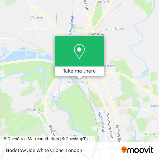 Godstow Joe White's Lane map