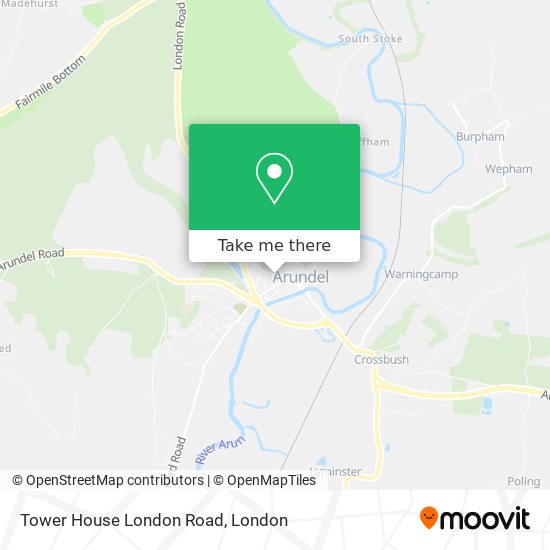 Tower House London Road map