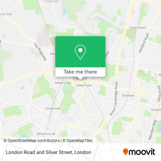 London Road and Silver Street map