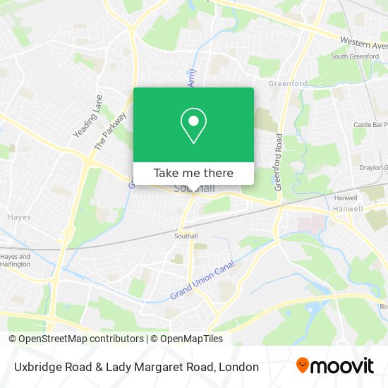 Uxbridge Road & Lady Margaret Road map