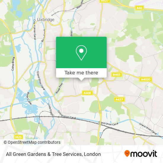 All Green Gardens & Tree Services map