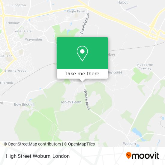 High Street Woburn map