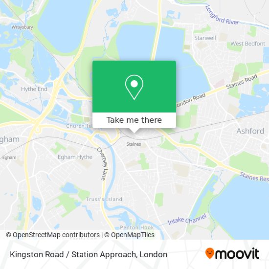 Kingston Road / Station Approach map