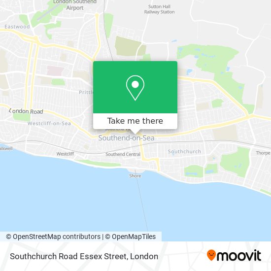 Southchurch Road Essex Street map