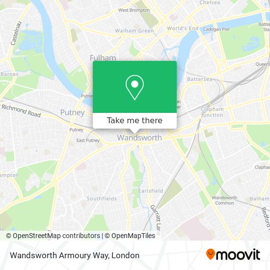 Wandsworth Armoury Way map