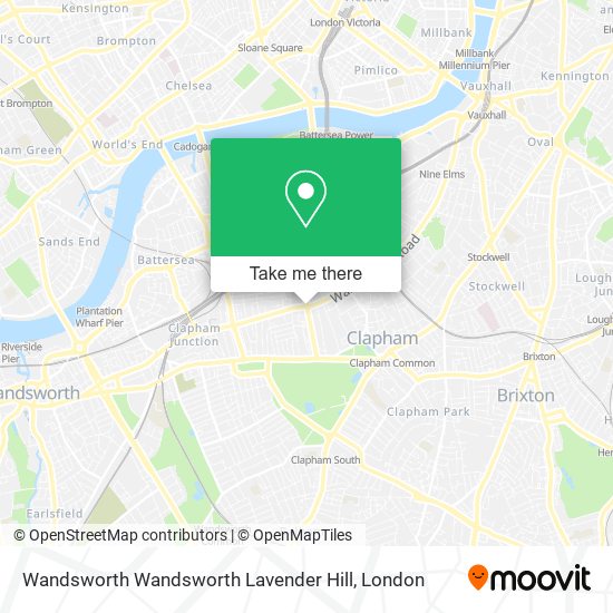 Wandsworth Wandsworth Lavender Hill map