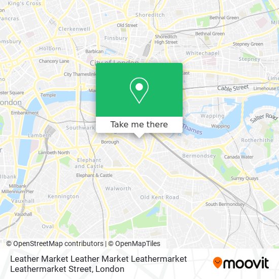 Leather Market Leather Market Leathermarket Leathermarket Street map