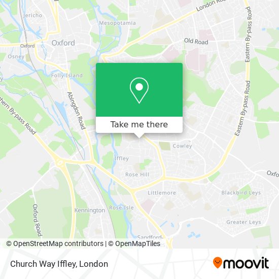 Church Way Iffley map