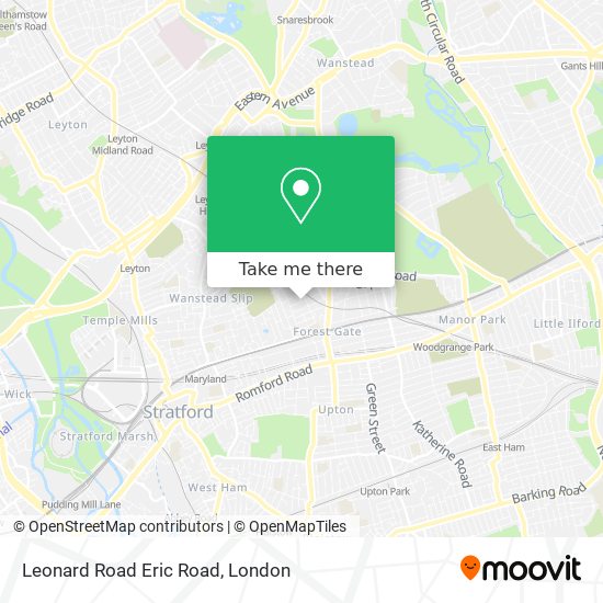 Leonard Road Eric Road map