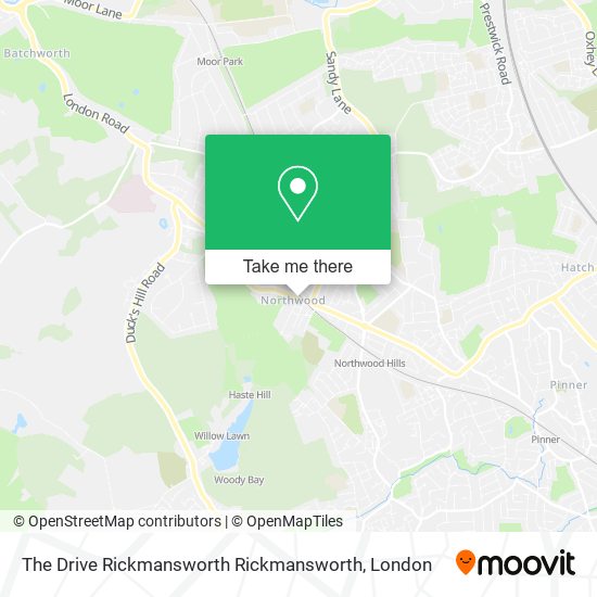 The Drive Rickmansworth Rickmansworth map