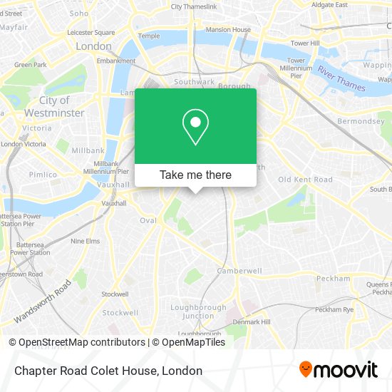 Chapter Road Colet House map