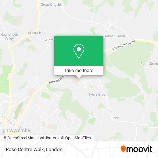Rose Centre Walk map