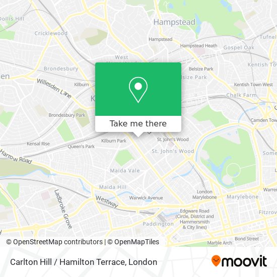 Carlton Hill / Hamilton Terrace map