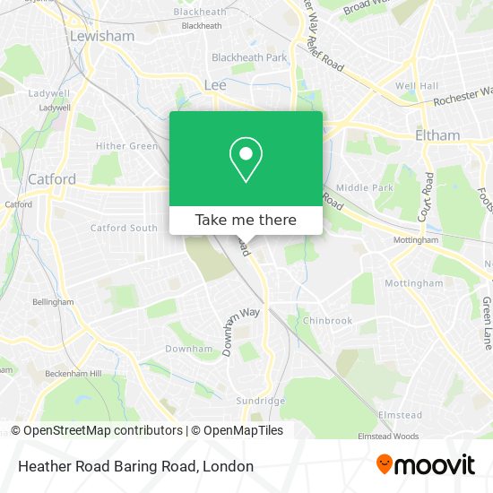 Heather Road Baring Road map