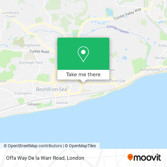 Offa Way De la Warr Road map