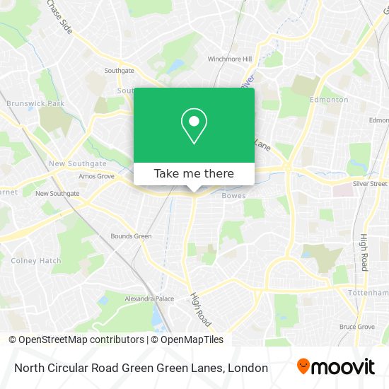 North Circular Road Green Green Lanes map