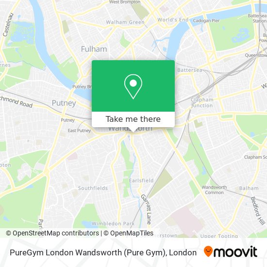 PureGym London Wandsworth (Pure Gym) map