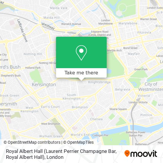Royal Albert Hall (Laurent Perrier Champagne Bar, Royal Albert Hall) map