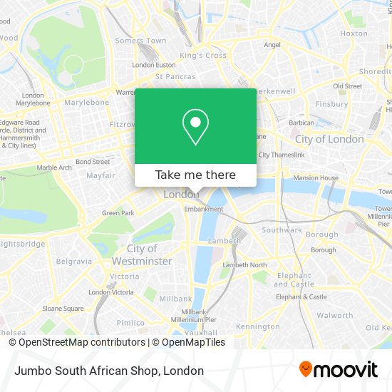 Jumbo South African Shop map