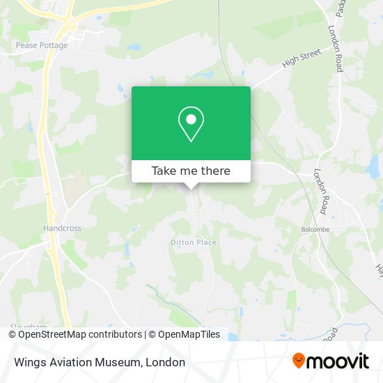Wings Aviation Museum map