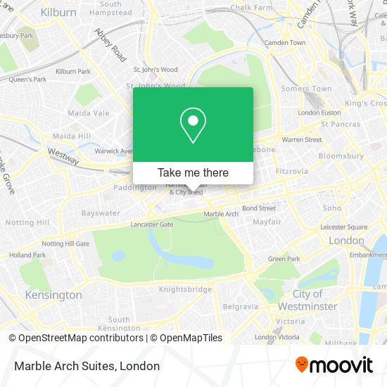 Marble Arch Suites map
