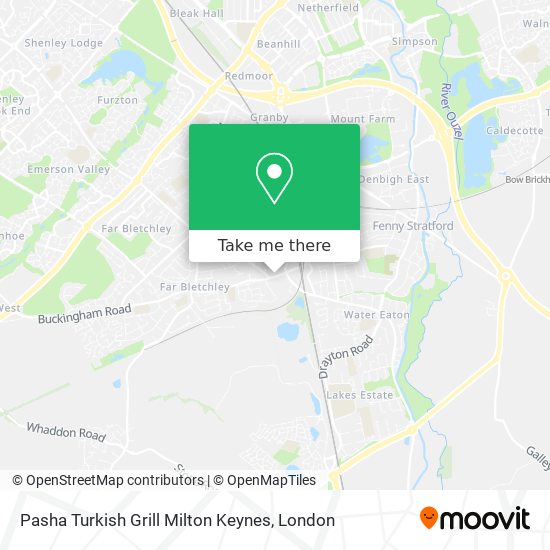 Pasha Turkish Grill Milton Keynes map