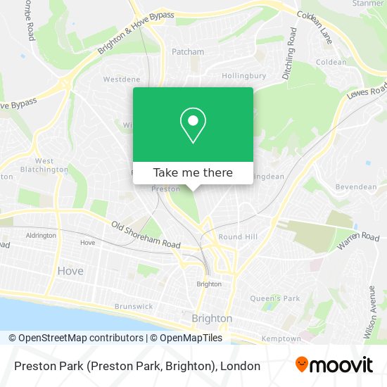 Preston Park (Preston Park, Brighton) map