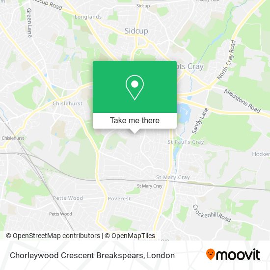 Chorleywood Crescent Breakspears map