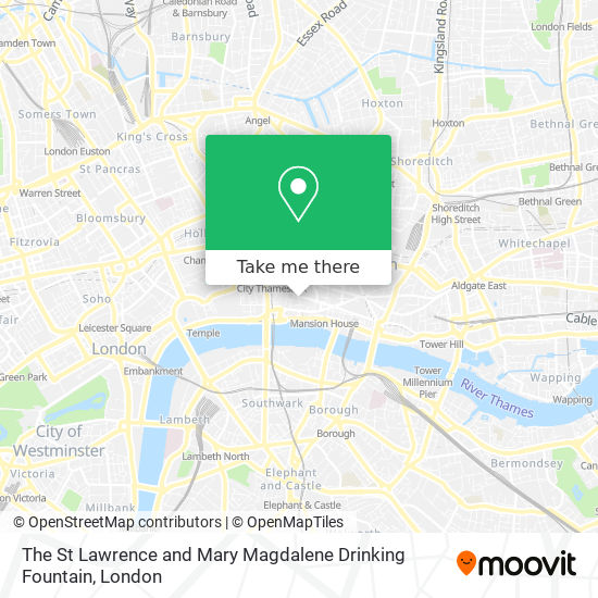 The St Lawrence and Mary Magdalene Drinking Fountain map