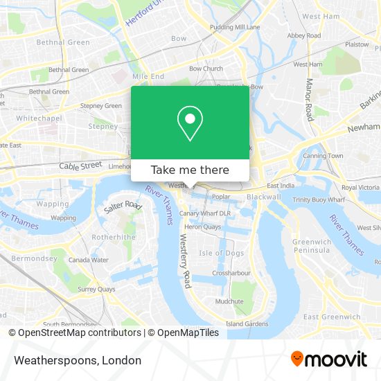 Weatherspoons map