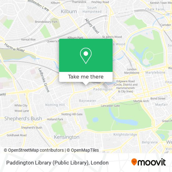 Paddington Library (Public Library) map