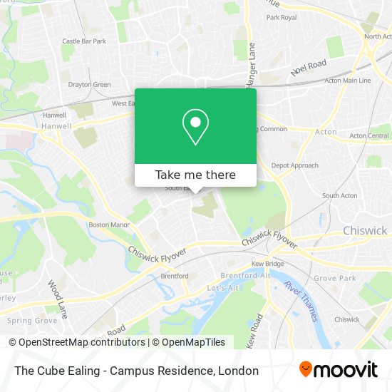 The Cube Ealing - Campus Residence map