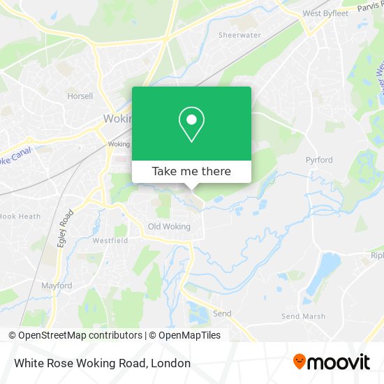 White Rose Woking Road map