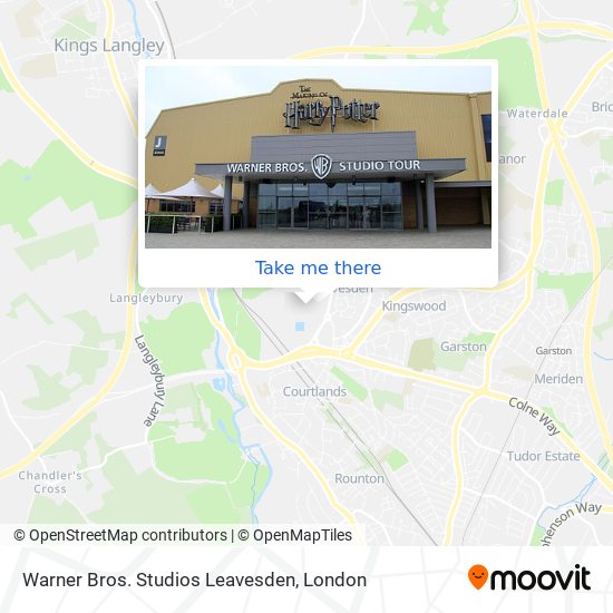 How to get to Warner Bros. Studios Leavesden in Three Rivers by Train or  Bus?