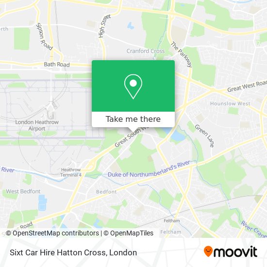 Sixt Car Hire Hatton Cross map