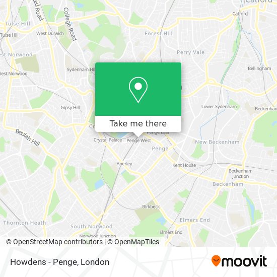 Howdens - Penge map