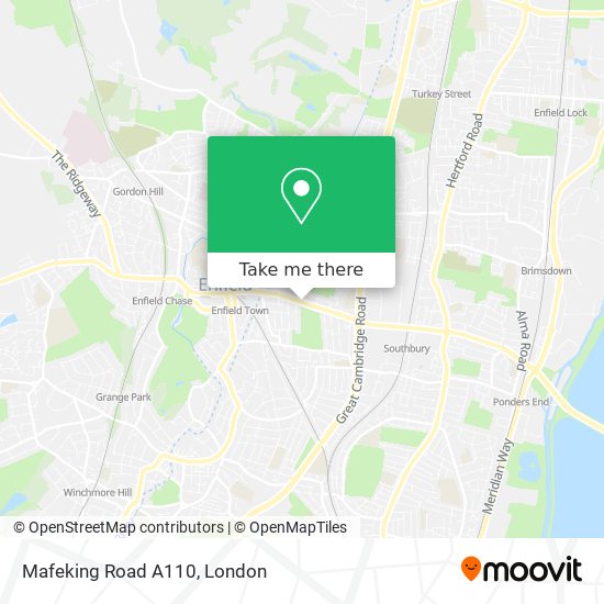 Mafeking Road A110 map