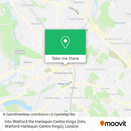 Intu Watford the Harlequin Centre Kings map