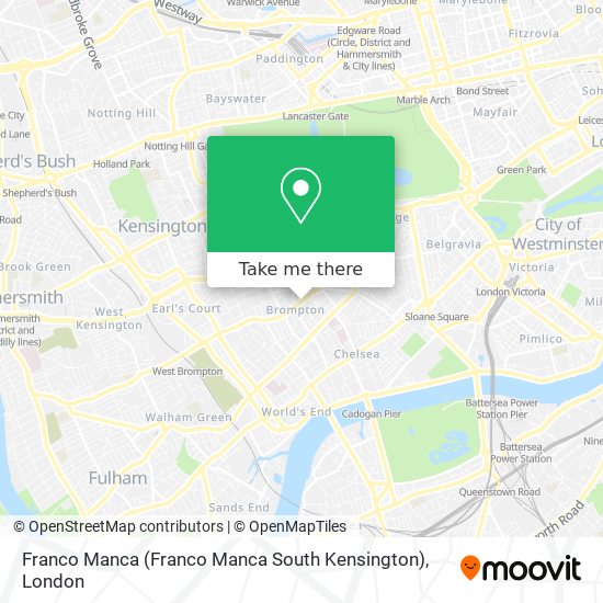 Franco Manca (Franco Manca South Kensington) map