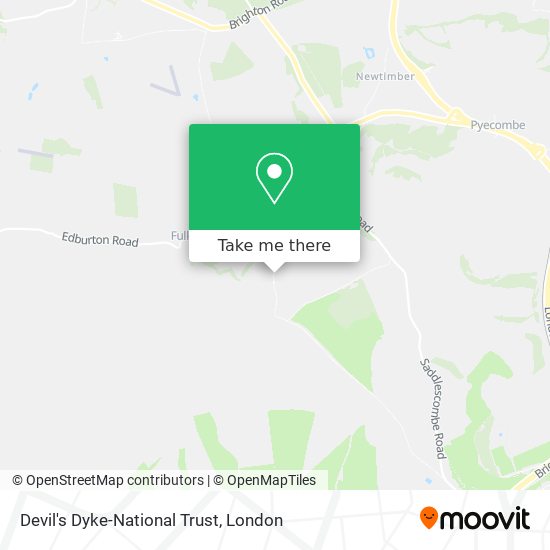 Devil's Dyke-National Trust map