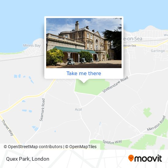 Quex Park map