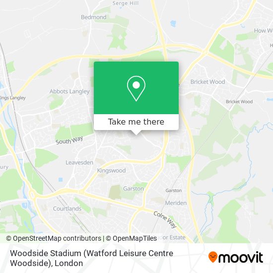 Woodside Stadium (Watford Leisure Centre Woodside) map