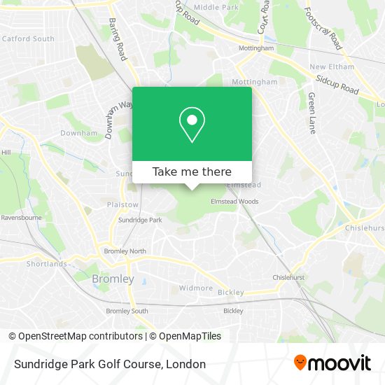 Sundridge Park Golf Course map