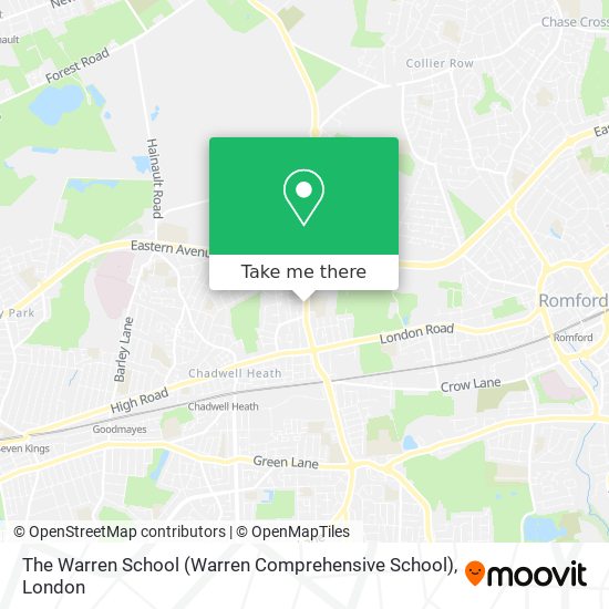 The Warren School (Warren Comprehensive School) map