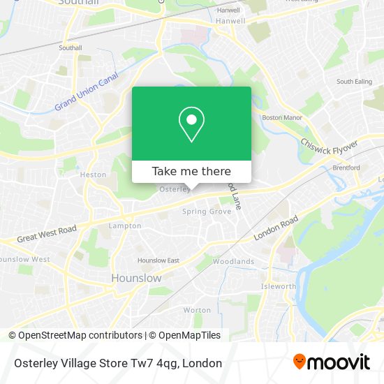 Osterley Village Store Tw7 4qg map